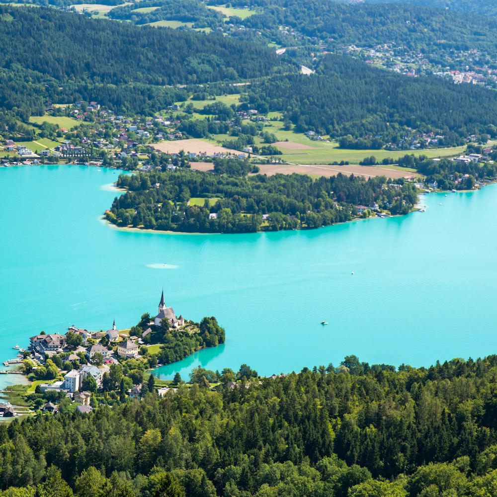 Blick auf den Wörthersee in Kärnten
